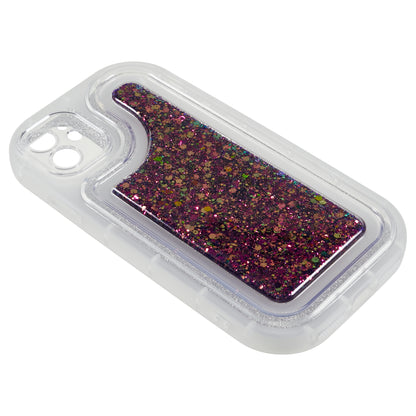For iPhone 12 6.1 inch Soft TPU Phone Case Bling Glitter Sparkle Epoxy Cover
