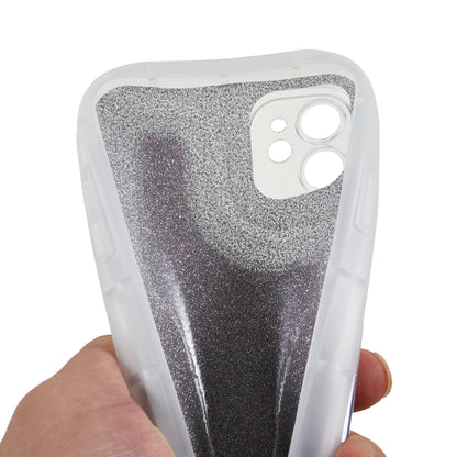 For iPhone 12 6.1 inch Soft TPU Phone Case Bling Glitter Sparkle Epoxy Cover