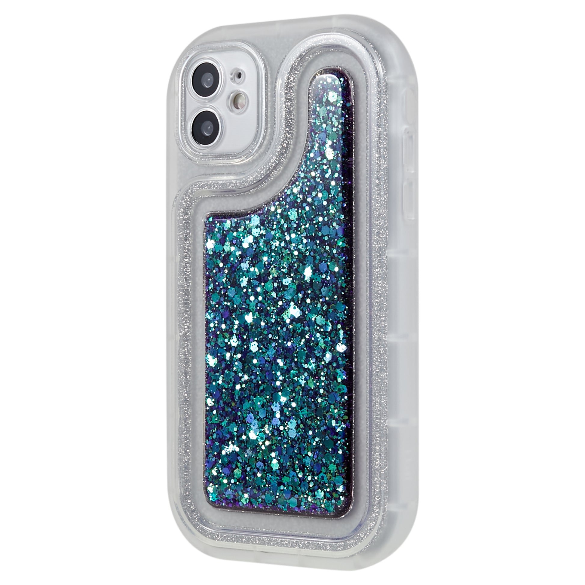 For iPhone 12 6.1 inch Soft TPU Phone Case Bling Glitter Sparkle Epoxy Cover