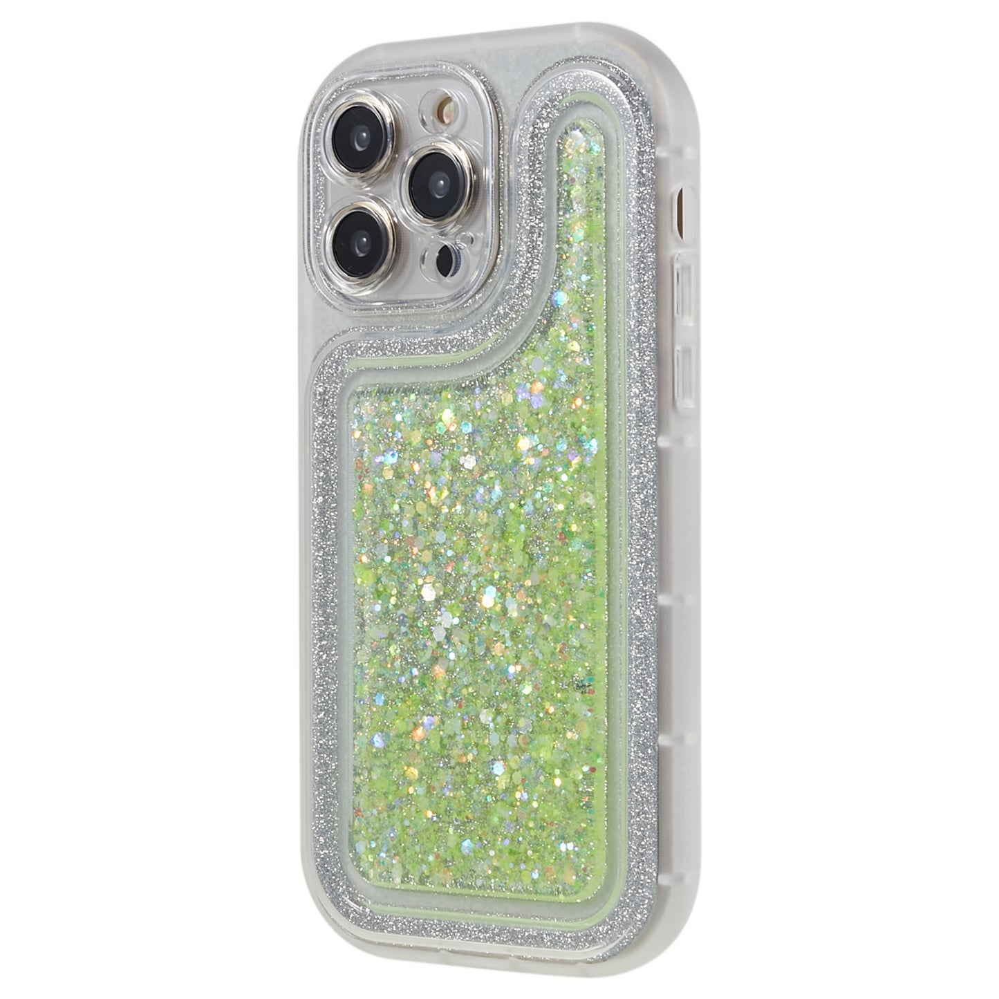 For iPhone 13 Pro 6.1 inch Epoxy Powder Mobile Phone Case Soft TPU Shockproof Cover