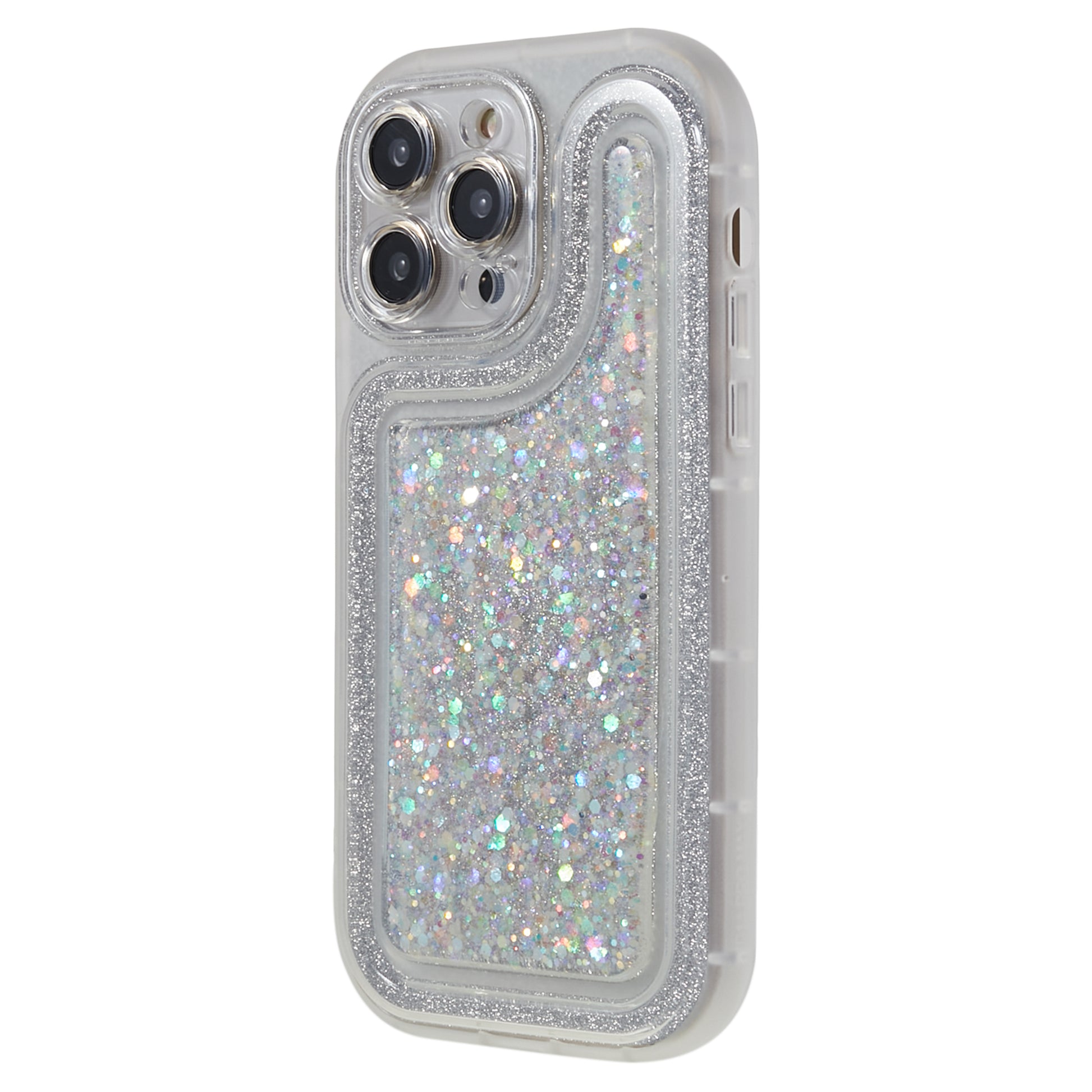 For iPhone 13 Pro 6.1 inch Epoxy Powder Mobile Phone Case Soft TPU Shockproof Cover