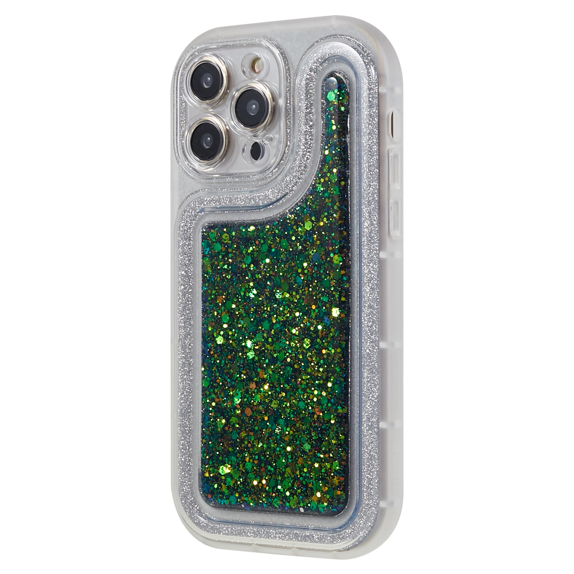 For iPhone 13 Pro 6.1 inch Epoxy Powder Mobile Phone Case Soft TPU Shockproof Cover