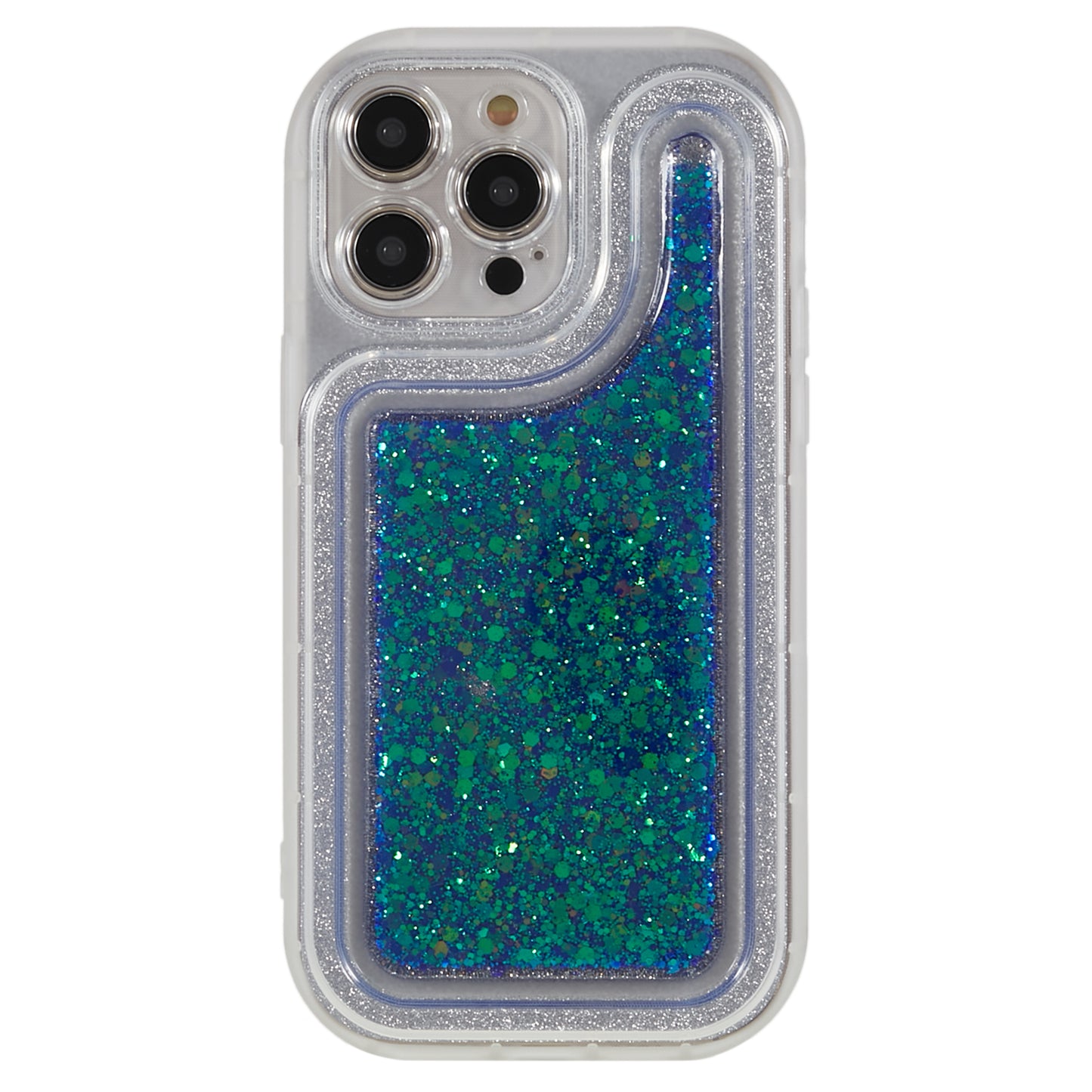 For iPhone 13 Pro 6.1 inch Epoxy Powder Mobile Phone Case Soft TPU Shockproof Cover