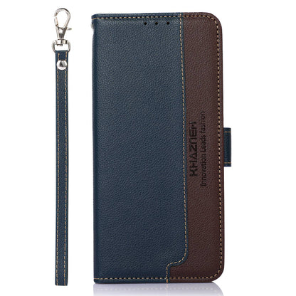 KHAZNEH For Nokia C32 Litchi Texture RFID Blocking Phone Case Leather Wallet Stand Anti-drop Cover