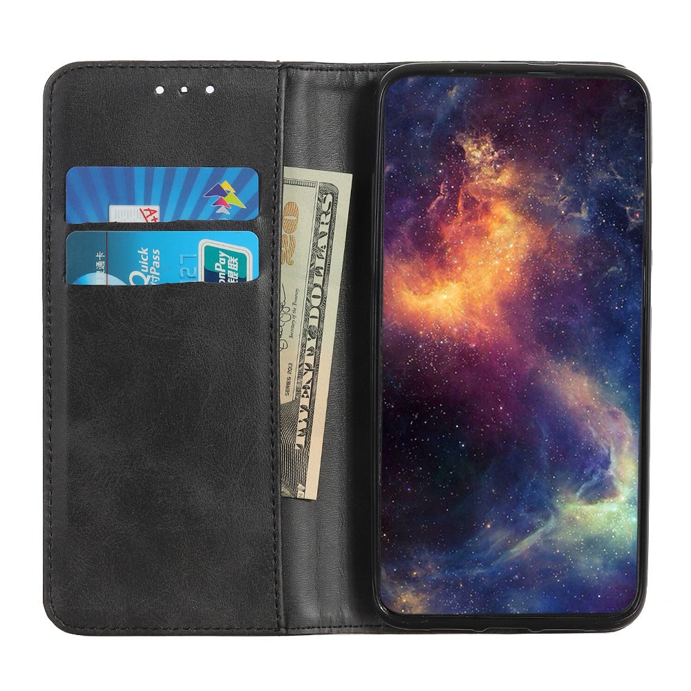 Protective Phone Case for Nokia C32 , Magnetic Auto Closing Split Leather Wallet Stand Phone Cover