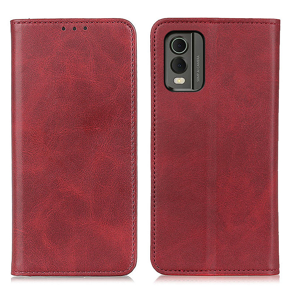 Protective Phone Case for Nokia C32 , Magnetic Auto Closing Split Leather Wallet Stand Phone Cover