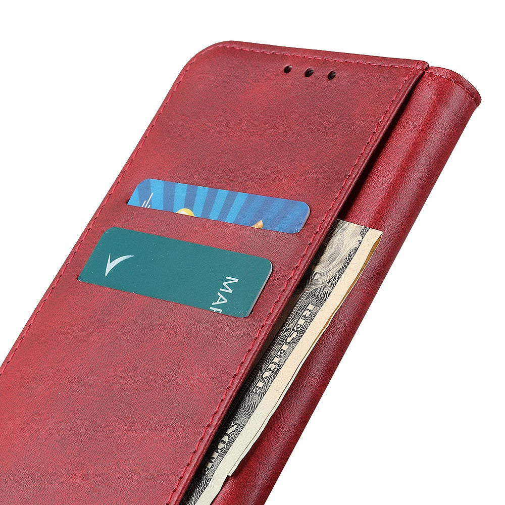 Protective Phone Case for Nokia C32 , Magnetic Auto Closing Split Leather Wallet Stand Phone Cover
