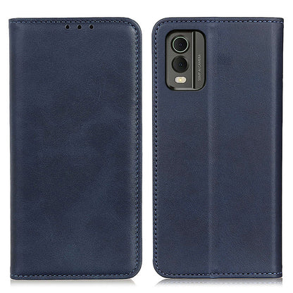 Protective Phone Case for Nokia C32 , Magnetic Auto Closing Split Leather Wallet Stand Phone Cover