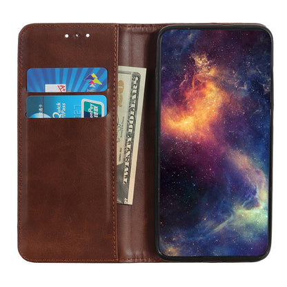 Protective Phone Case for Nokia C32 , Magnetic Auto Closing Split Leather Wallet Stand Phone Cover