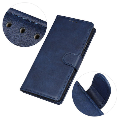 For Nokia C32 Cowhide Texture PU Leather Wallet Mobile Case Drop-proof Stand Phone Cover
