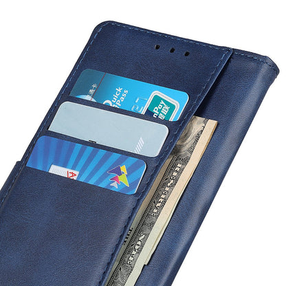 For Nokia C32 Cowhide Texture PU Leather Wallet Mobile Case Drop-proof Stand Phone Cover