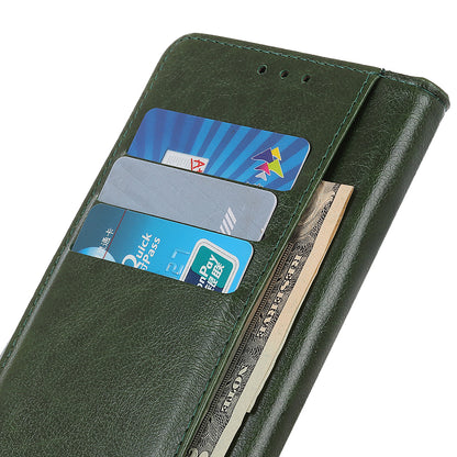 Cowhide Texture Phone Case for Nokia C32 , PU Leather Folio Flip Cover Wallet Stand Protector Shell
