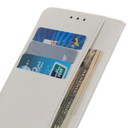 Cowhide Texture Phone Case for Nokia C32 , PU Leather Folio Flip Cover Wallet Stand Protector Shell