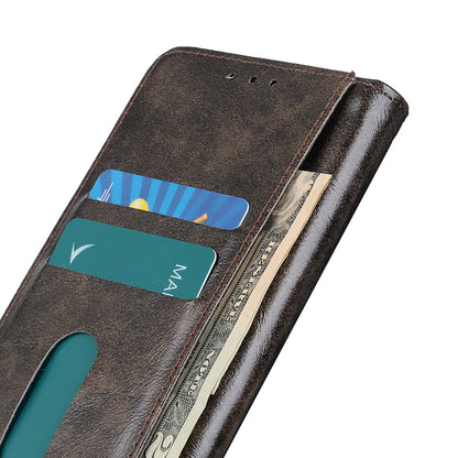 KHAZHEN for Nokia C32 Cell Phone Case PU Leather Wallet Smartphone Cover with Foldable Stand
