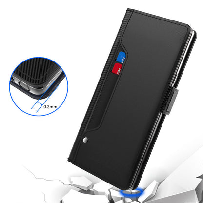 For OnePlus Nord CE 3 Lite 5G / Nord N30 5G PU Leather Card Holder Stand Cover Anti-drop Phone Case with Mirror