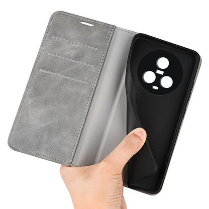 For TCL 40R 5G Skin-touch Leather Wallet Phone Case Magnetic Flip Stand Drop-proof Cover