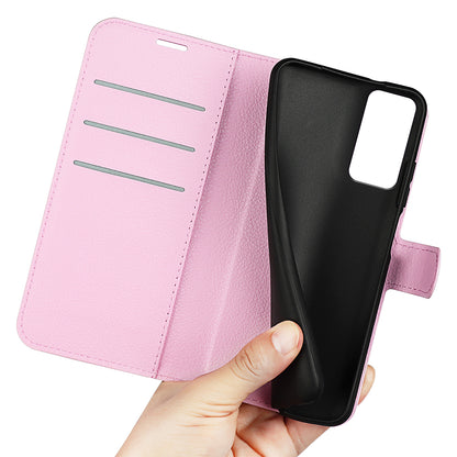 PU Leather Phone Case for TCL 40R 5G , Dustproof Litchi Texture Phone Shell Wallet Stand Flip Cover