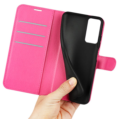 PU Leather Phone Case for TCL 40R 5G , Dustproof Litchi Texture Phone Shell Wallet Stand Flip Cover