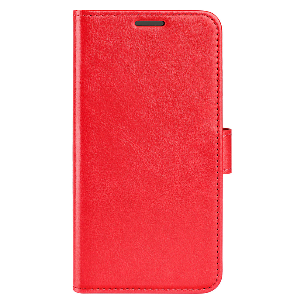 For TCL 40R 5G Anti-Dust Crazy Horse Texture Phone Case PU Leather Wallet Flip Stand Cover