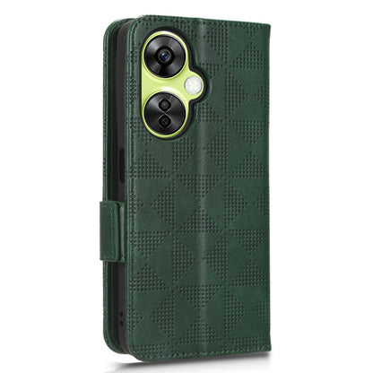 For OnePlus Nord CE 3 Lite 5G / Nord N30 5G Phone Case Imprinted Triangle Stand Wallet PU Leather Cover