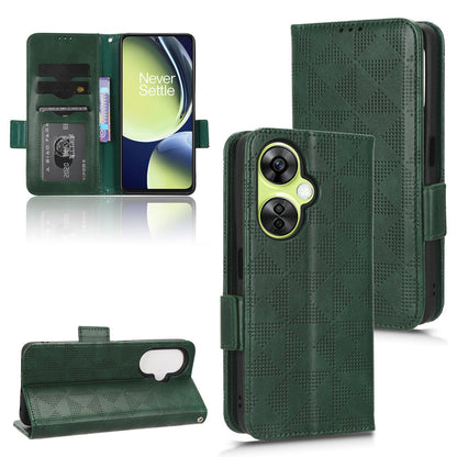 For OnePlus Nord CE 3 Lite 5G / Nord N30 5G Phone Case Imprinted Triangle Stand Wallet PU Leather Cover