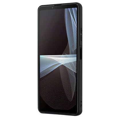 Soft TPU Back Cover for Sony Xperia 5 IV 5G Scratch Resistant Matte Phone Case with Ring Kickstand