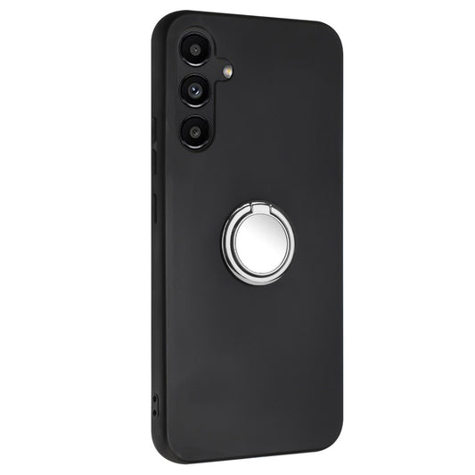 For Samsung Galaxy M14 5G Flexible TPU Back Cover Rotary Ring Kickstand Matte Phone Case