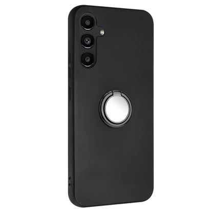 For Samsung Galaxy M14 5G Flexible TPU Back Cover Rotary Ring Kickstand Matte Phone Case