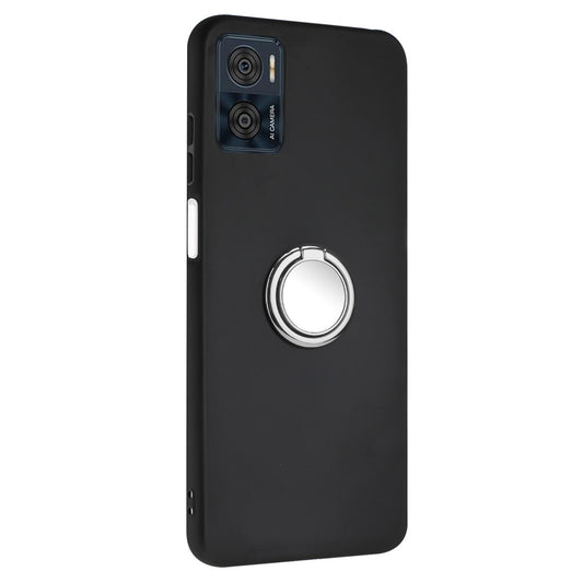 Ring Kickstand Matte Cover for Motorola Moto E22 4G / E22i 4G TPU Phone Case Support Car Magnet Mount