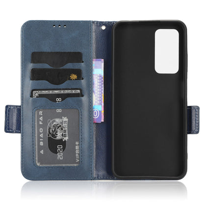 For Blackview A85 Imprinted Triangle Stand Wallet Phone Case TPU+PU Leather Phone Cover