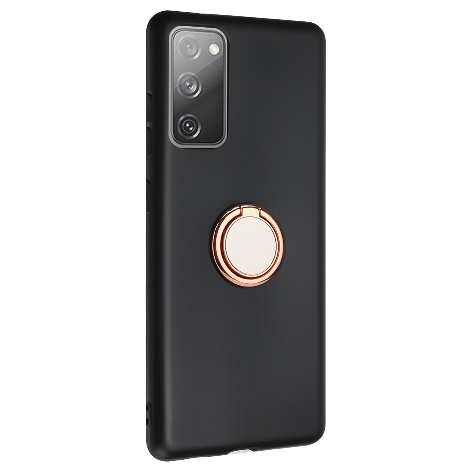 For Samsung Galaxy S20 FE / S20 FE 5G / S20 FE 2022 / S20 Lite Matte TPU Phone Cover with Ring Kickstand