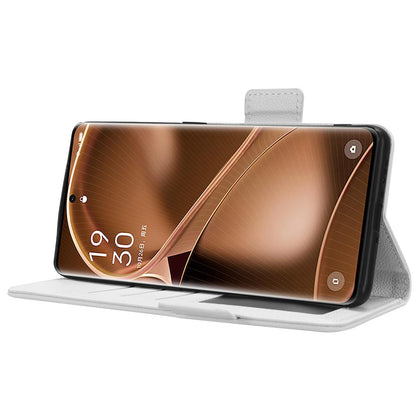 For Oppo Find X6 Pro Litchi Texture PU Leather Case Folio Flip Wallet Stand Phone Cover