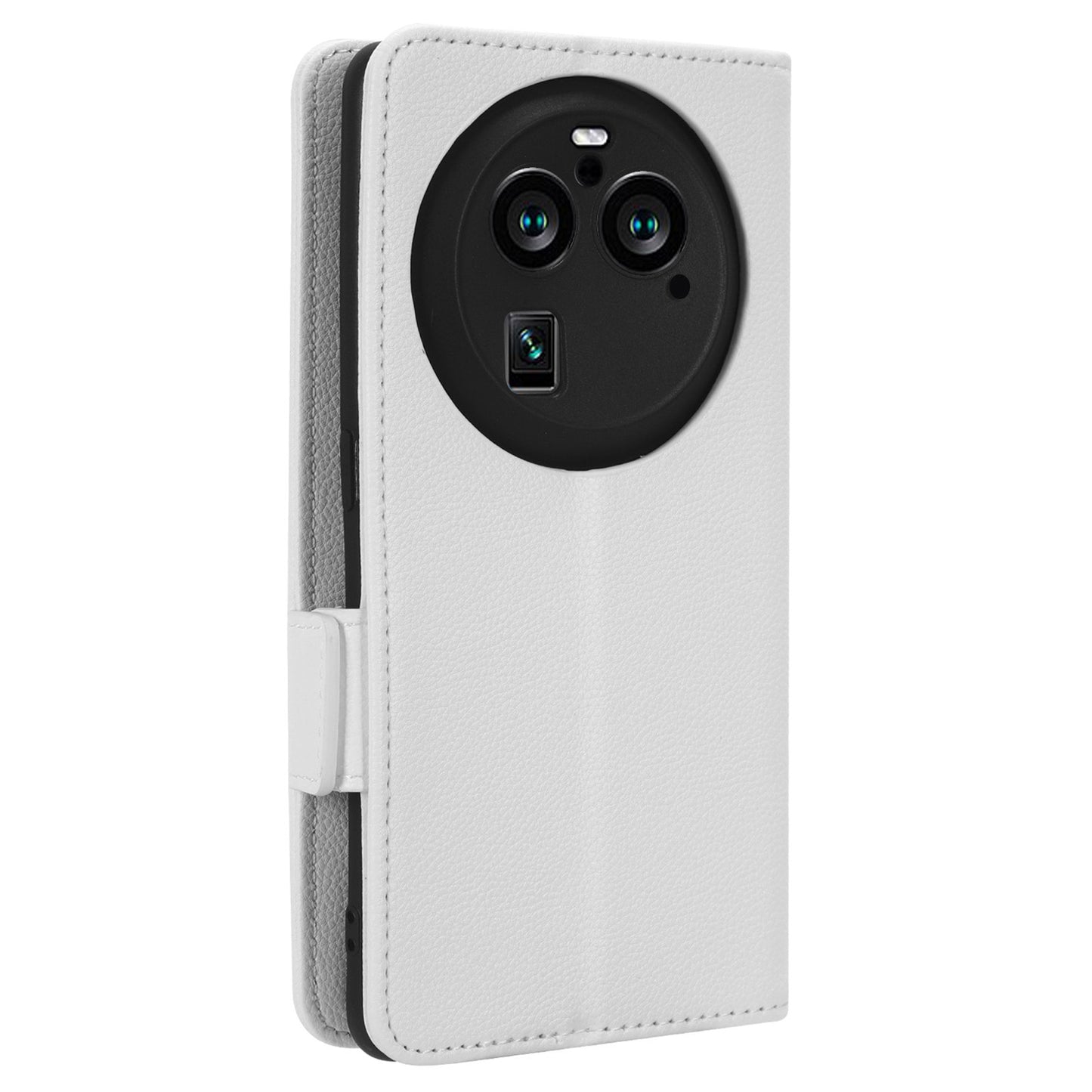 For Oppo Find X6 Pro Litchi Texture PU Leather Case Folio Flip Wallet Stand Phone Cover