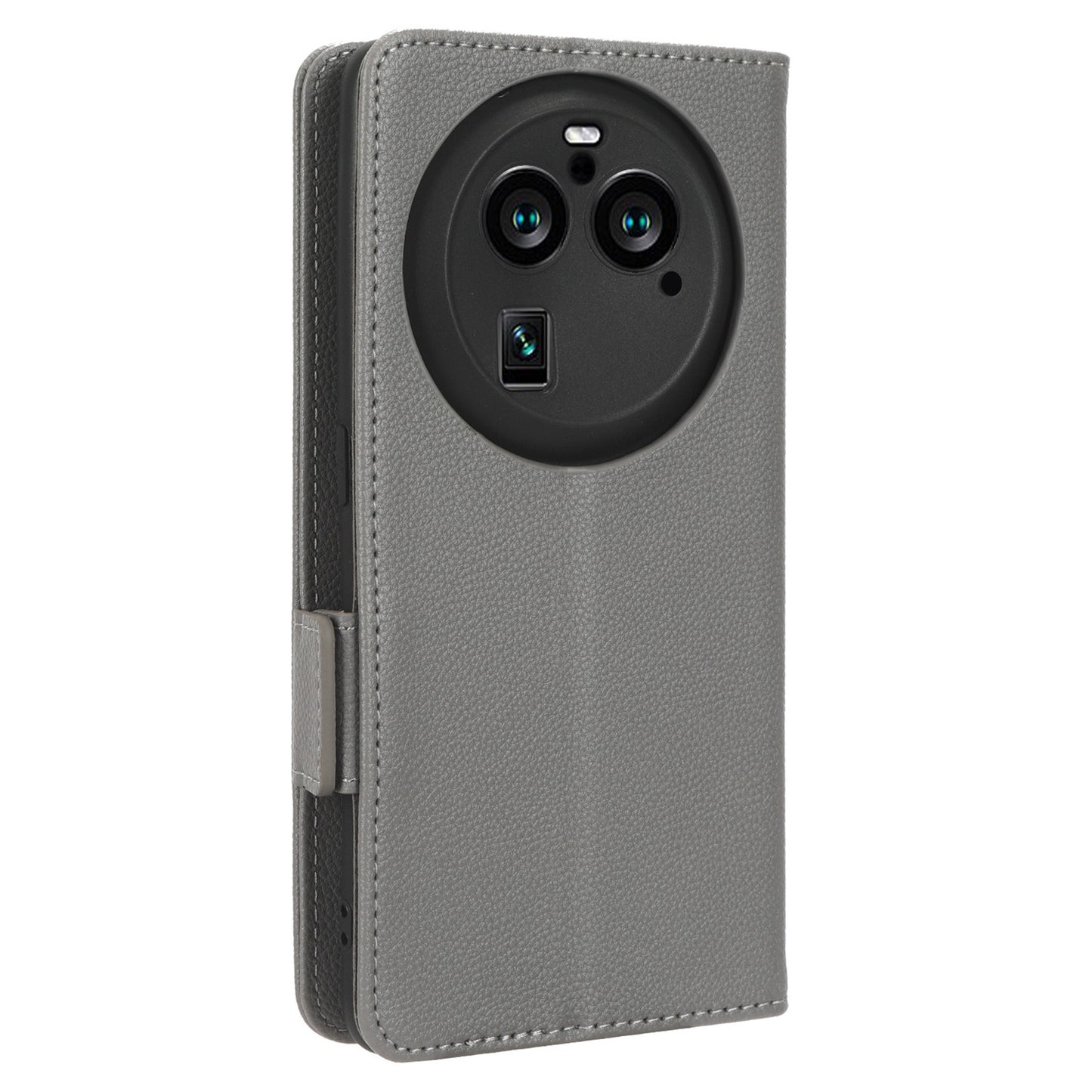 For Oppo Find X6 Pro Litchi Texture PU Leather Case Folio Flip Wallet Stand Phone Cover