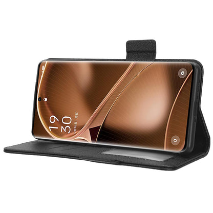 For Oppo Find X6 Pro Litchi Texture PU Leather Case Folio Flip Wallet Stand Phone Cover