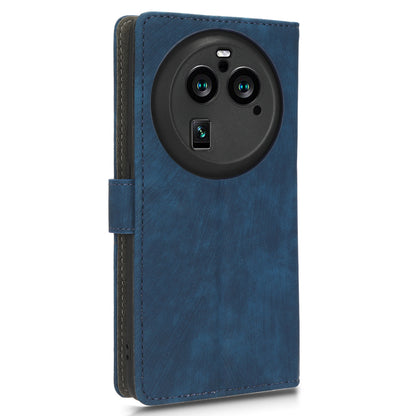 For Oppo Find X6 Pro PU Leather Phone Cover RFID Blocking Wallet Stand Case with Strap