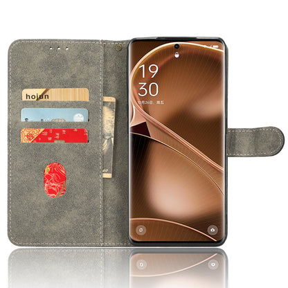 For Oppo Find X6 Pro PU Leather Phone Cover RFID Blocking Wallet Stand Case with Strap