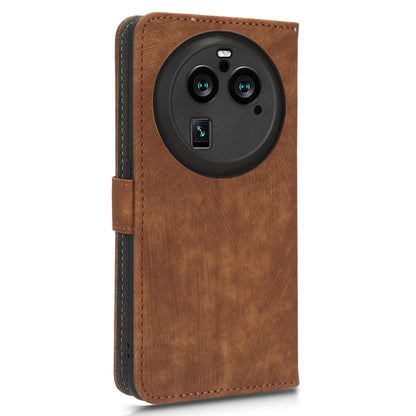 For Oppo Find X6 Pro PU Leather Phone Cover RFID Blocking Wallet Stand Case with Strap