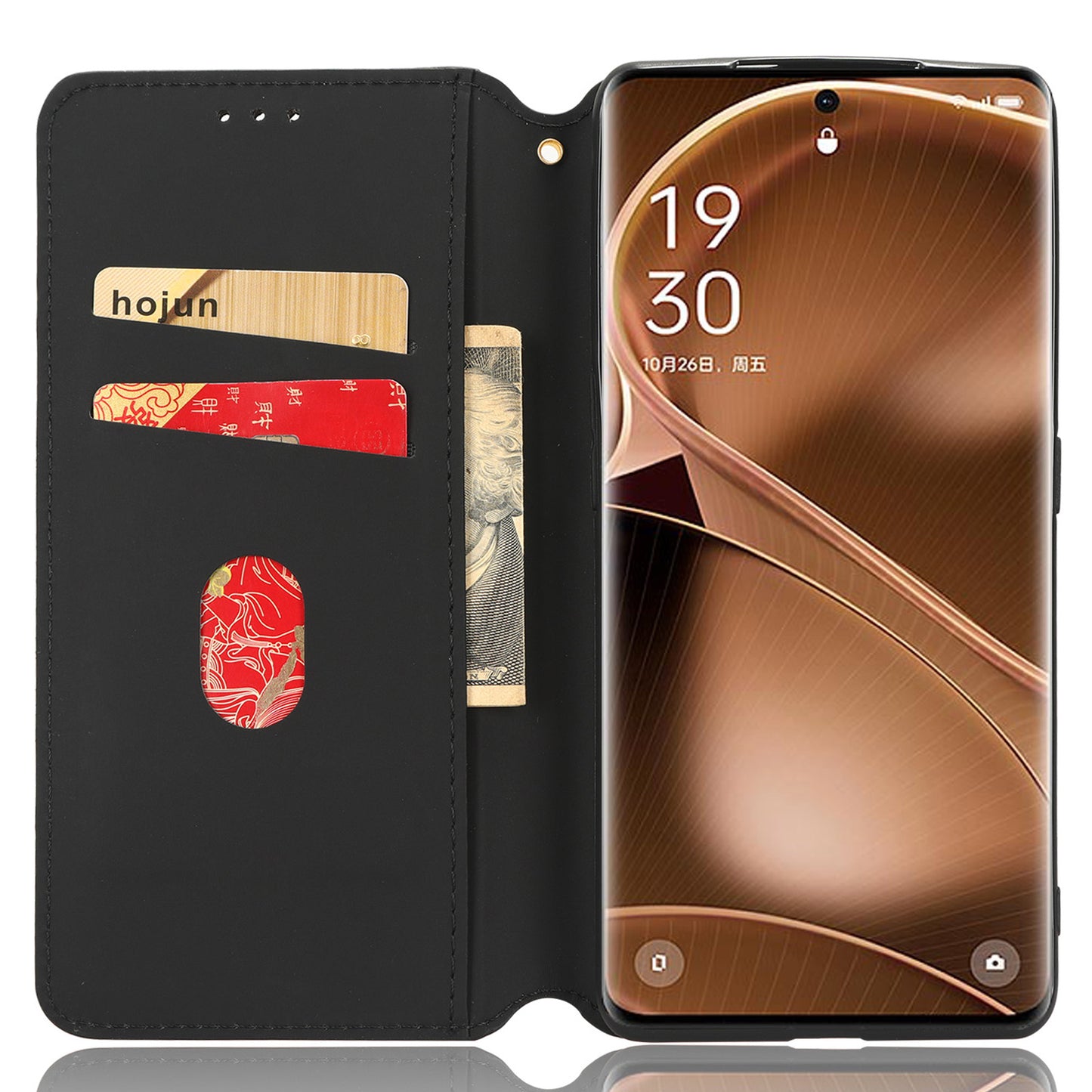 For Oppo Find X6 Pro Imprinted Rhombus Pattern PU Leather+TPU Phone Cover Stand Phone Wallet Case