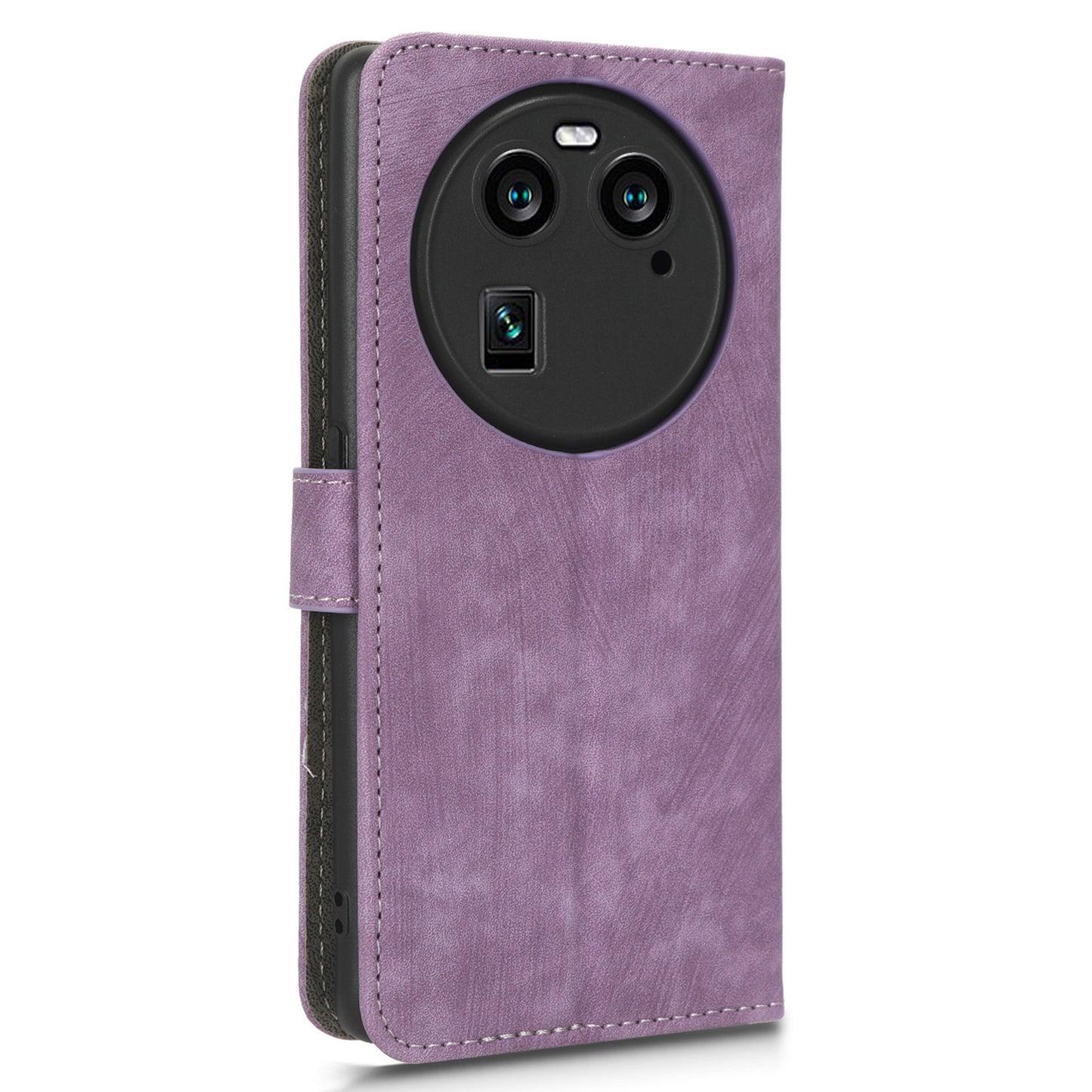 For Oppo Find X6 Shockproof Phone Cover PU Leather RFID Blocking Wallet Stand Case with Strap