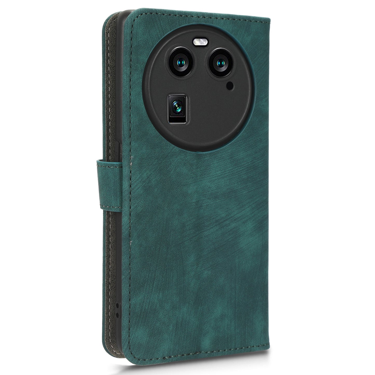 For Oppo Find X6 Shockproof Phone Cover PU Leather RFID Blocking Wallet Stand Case with Strap