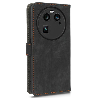 For Oppo Find X6 Shockproof Phone Cover PU Leather RFID Blocking Wallet Stand Case with Strap