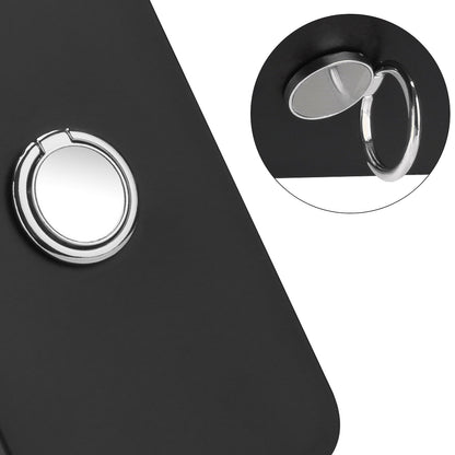Matte Shell for Google Pixel 8 Pro TPU Cover Phone Case with Mirror-like Ring Kickstand