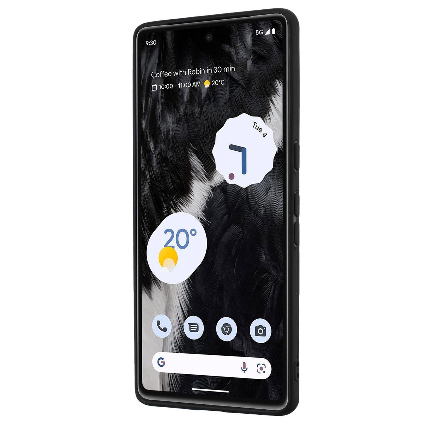 For Google Pixel 7 Pro 5G Back Protector TPU Cover Phone Case with Ring Kickstand Matte Shell