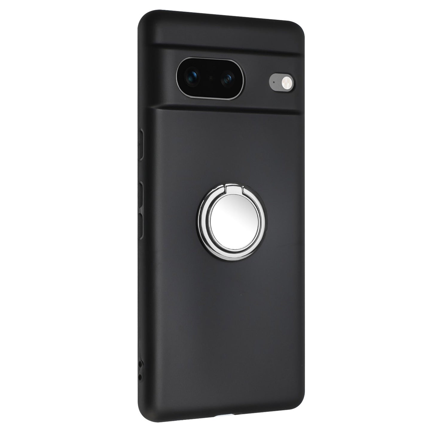 For Google Pixel 8 Shockproof Back Protector TPU Cover Matte Phone Case with Ring Kickstand