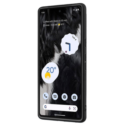 For Google Pixel 8 Shockproof Back Protector TPU Cover Matte Phone Case with Ring Kickstand