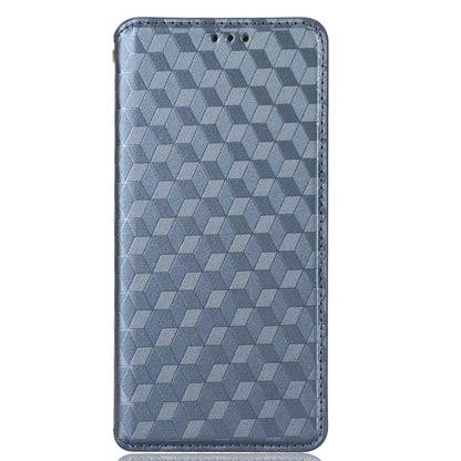 Wallet Case for Oppo Find X6 Imprinted Rhombus Pattern PU Leather+TPU Stand Phone Cover