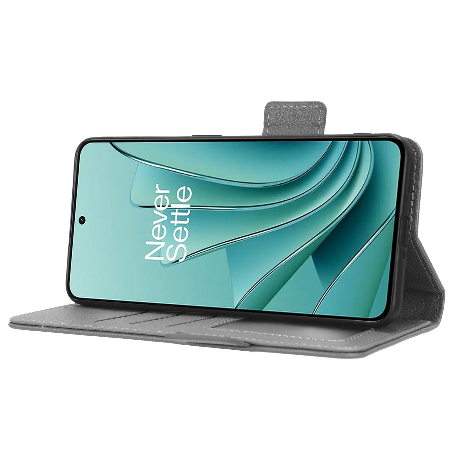 PU Leather Case for OnePlus Nord 3 5G / Ace 2V Litchi Texture Folio Flip Wallet Stand Phone Cover