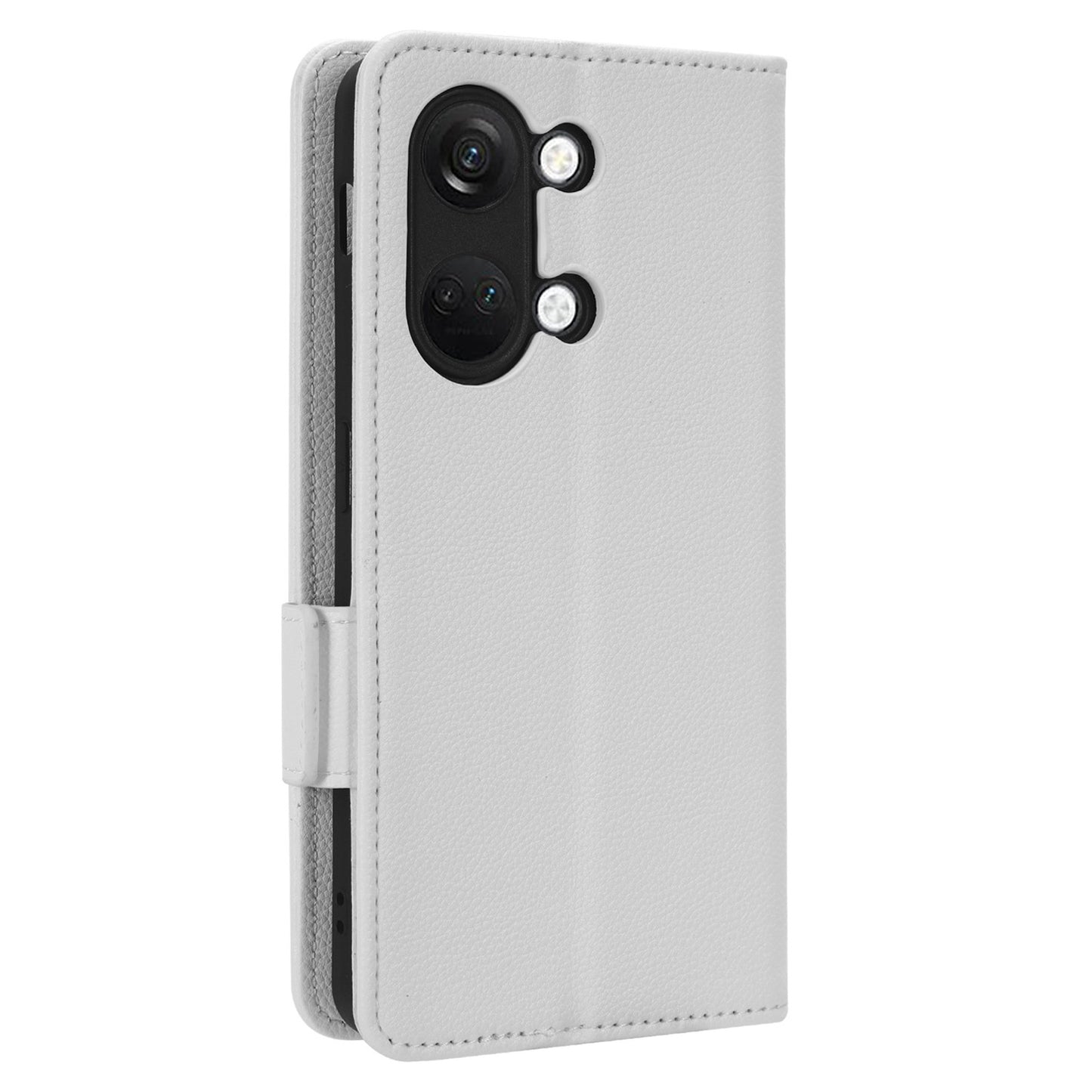 PU Leather Case for OnePlus Nord 3 5G / Ace 2V Litchi Texture Folio Flip Wallet Stand Phone Cover