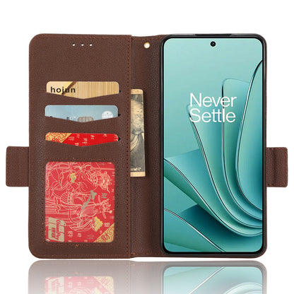 PU Leather Case for OnePlus Nord 3 5G / Ace 2V Litchi Texture Folio Flip Wallet Stand Phone Cover